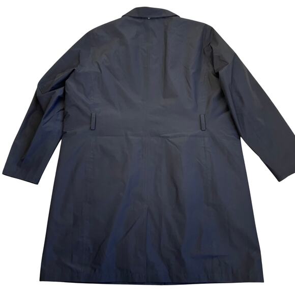 Lands’ End Wmns XL Black Long Trenchcoat Removable Insulation Polyester Read! - Picture 13 of 16